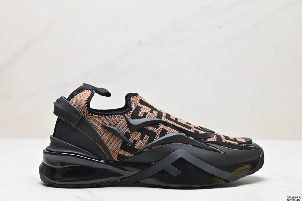 FENDI Flow mesh slip-on low-top sports casual shoes