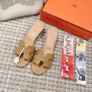 Hermes H Slippers Oran Sandal Series————————————Fashionable and versatile Super comfortable