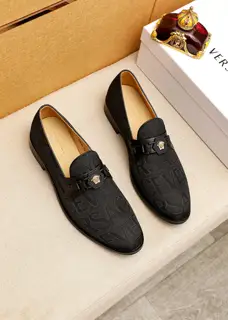 Versace casual leather shoes