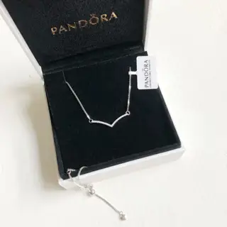 Pandora Wish Sparkling Necklace 925 Silver