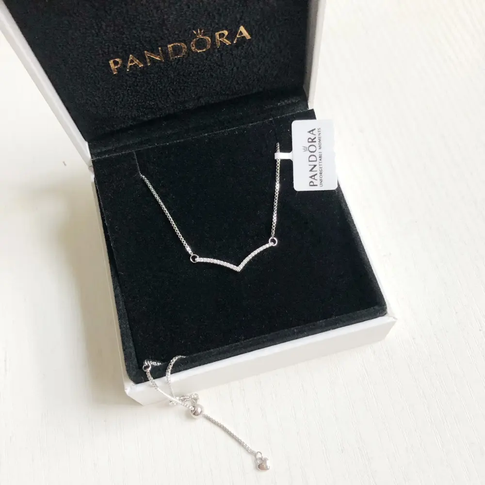 Pandora Wish Sparkling Necklace 925 Silver