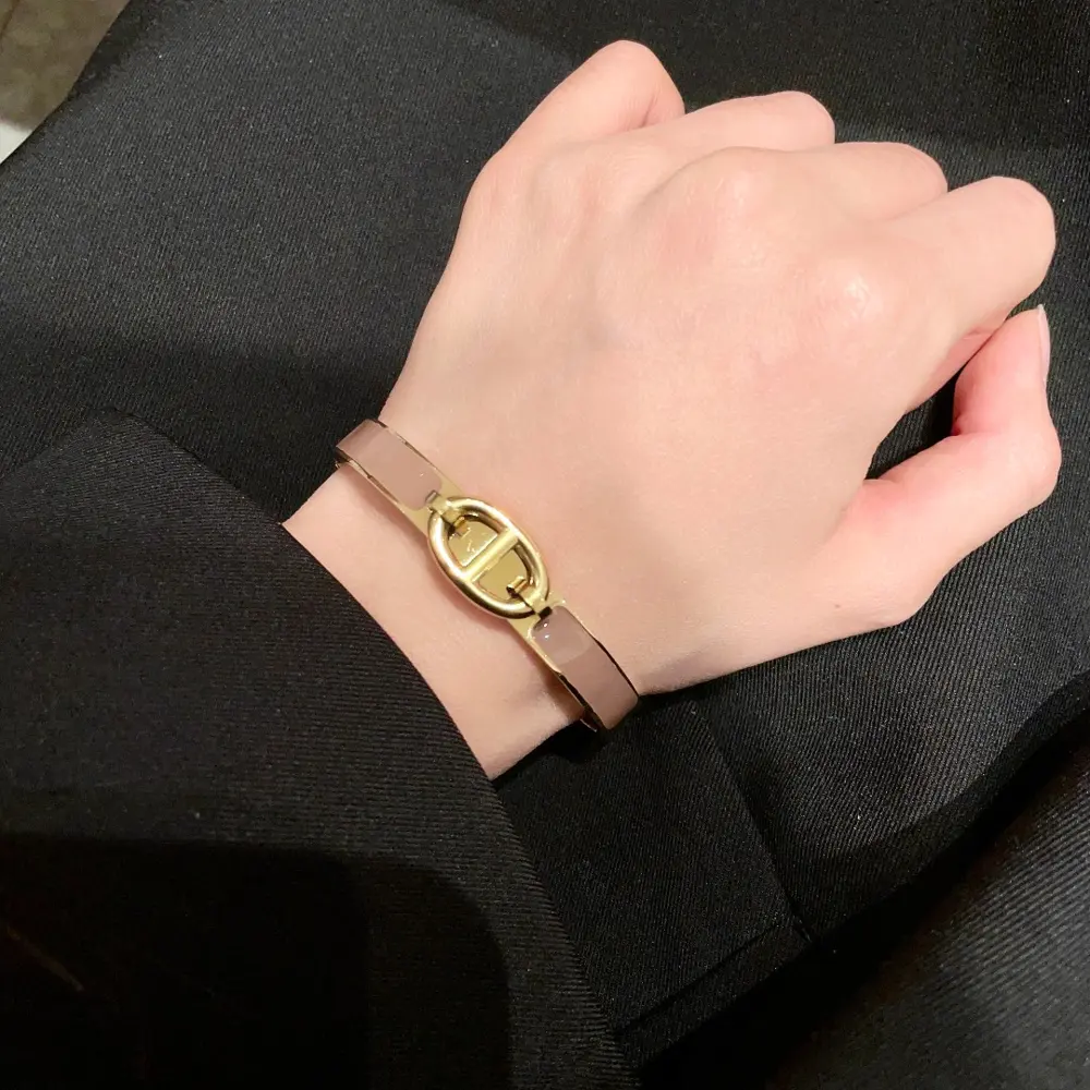 Hot item recommendation quality Hermes enamel bracelet small narrow version thin high