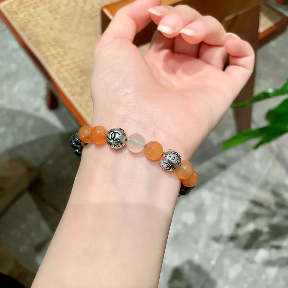 Chanel Double C imported pearl bracelet