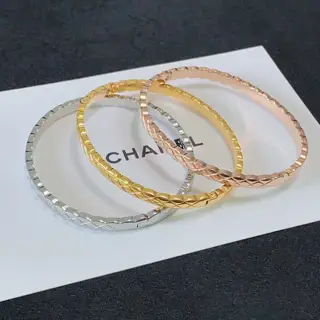 Chanel C letter diamond narrow version diamond-free thin bracelet