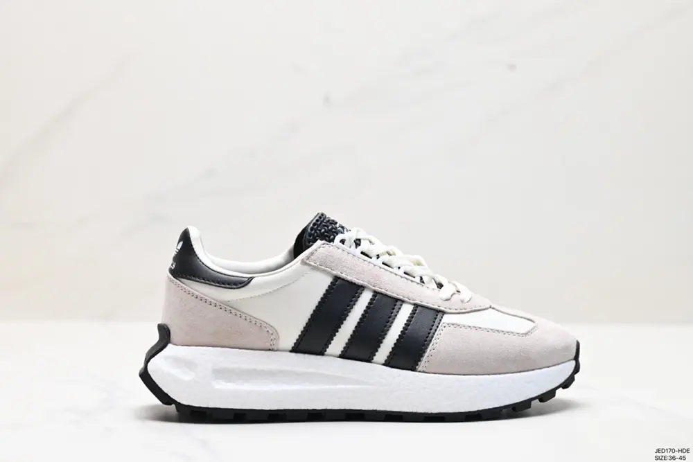 Adidas Retropy E5 Adidas new sports casual popcorn running shoes Clover thick sole white GW8259