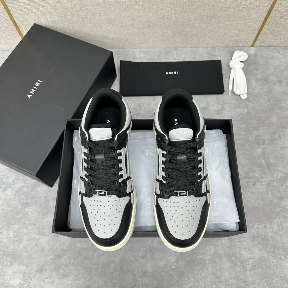 AMIRI couple style street style high version AMIRI bone shoes 20FW RUNWAY SKEL TOP