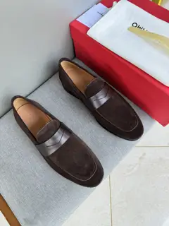 Salvatore Ferragamo casual leather shoes slip-on shoes
