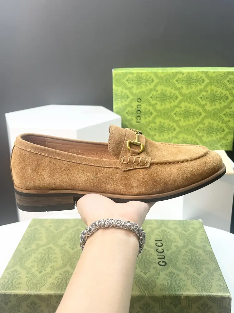Gucci men’s fashion casual leather shoes