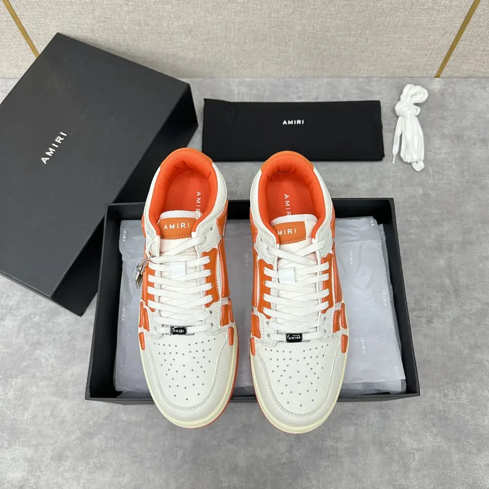 AMIRI couple style street style high version AMIRI bone shoes 20FW RUNWAY SKEL TOP