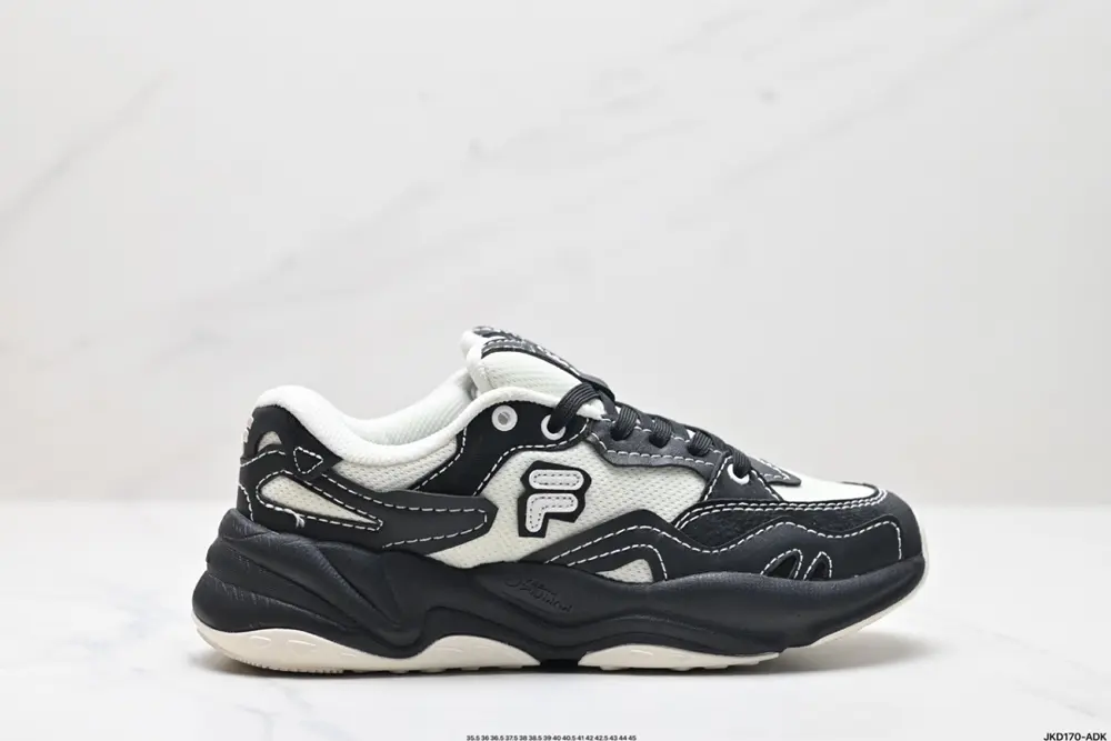 FILA FUSION Flash Retro Trend Non-slip Wear-resistant Low-top Casual Running Shoes T12W331103APB