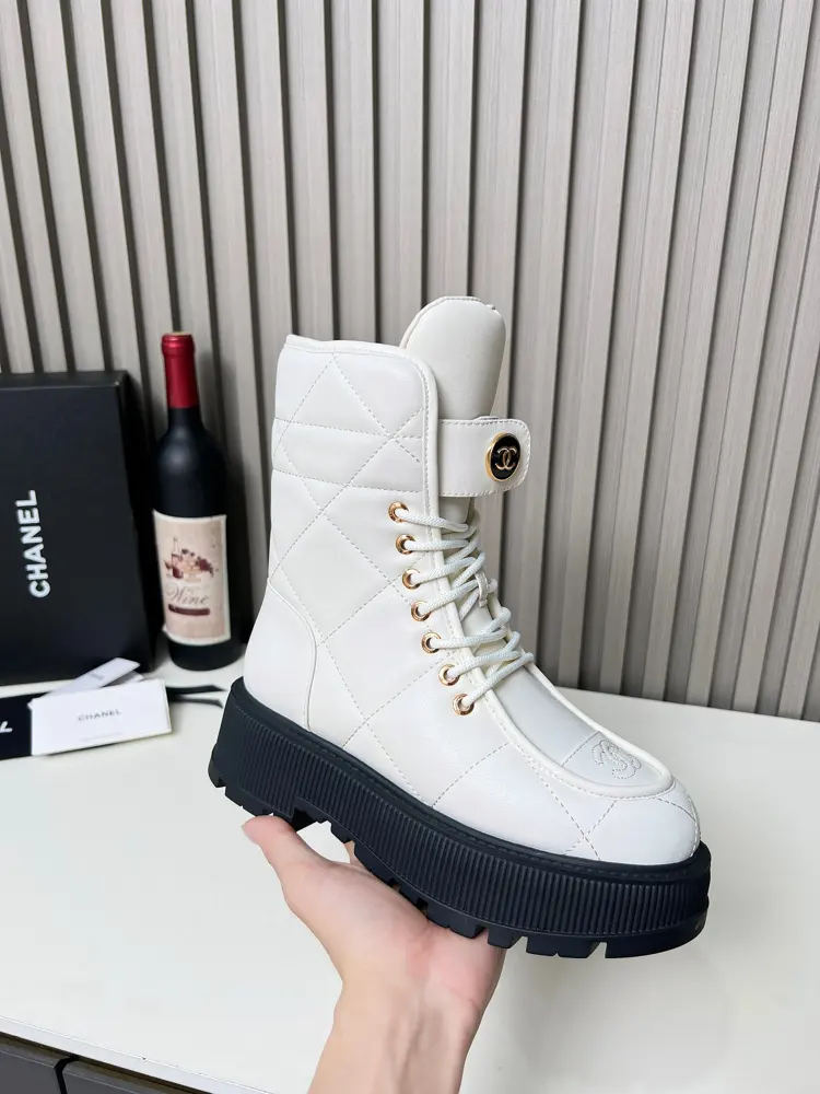 Chanel bread boots