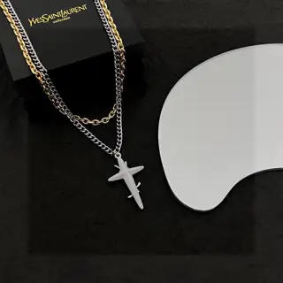 Yves Saint Laurent letter necklace
