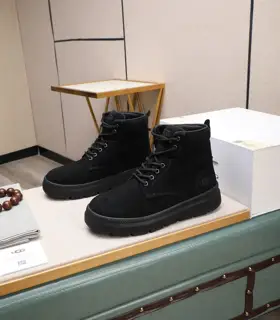 UGG fur and leather warm snow boots