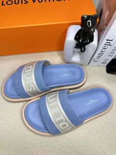 Louis Vuitton embossed slippers are now available