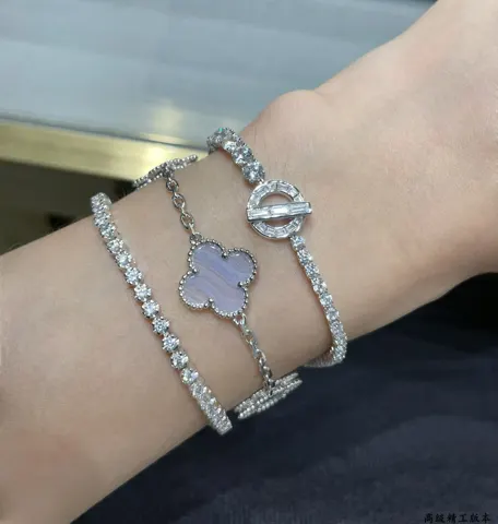 Hermes OT square diamond bracelet