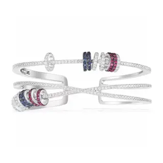 Apm monaco three-ring colored diamond multi-circle luck bracelet