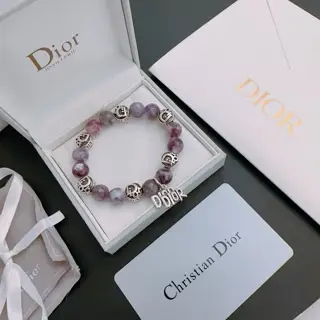 DIOR Multi-element agate Thai silver style bracelet