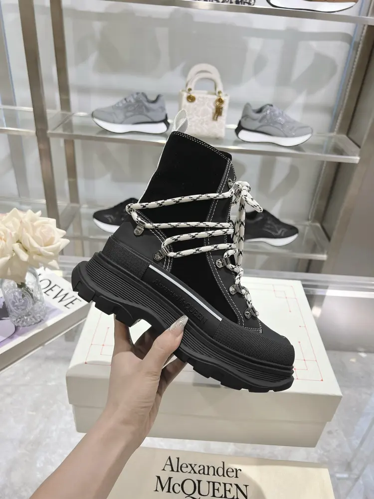 Alexander McQueen’s latest thick-soled Martin boots