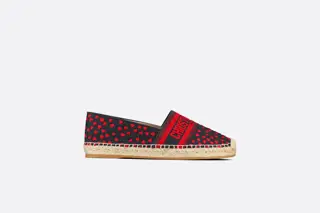 Dior counter synchronized new rainbow embroidered fisherman shoes
