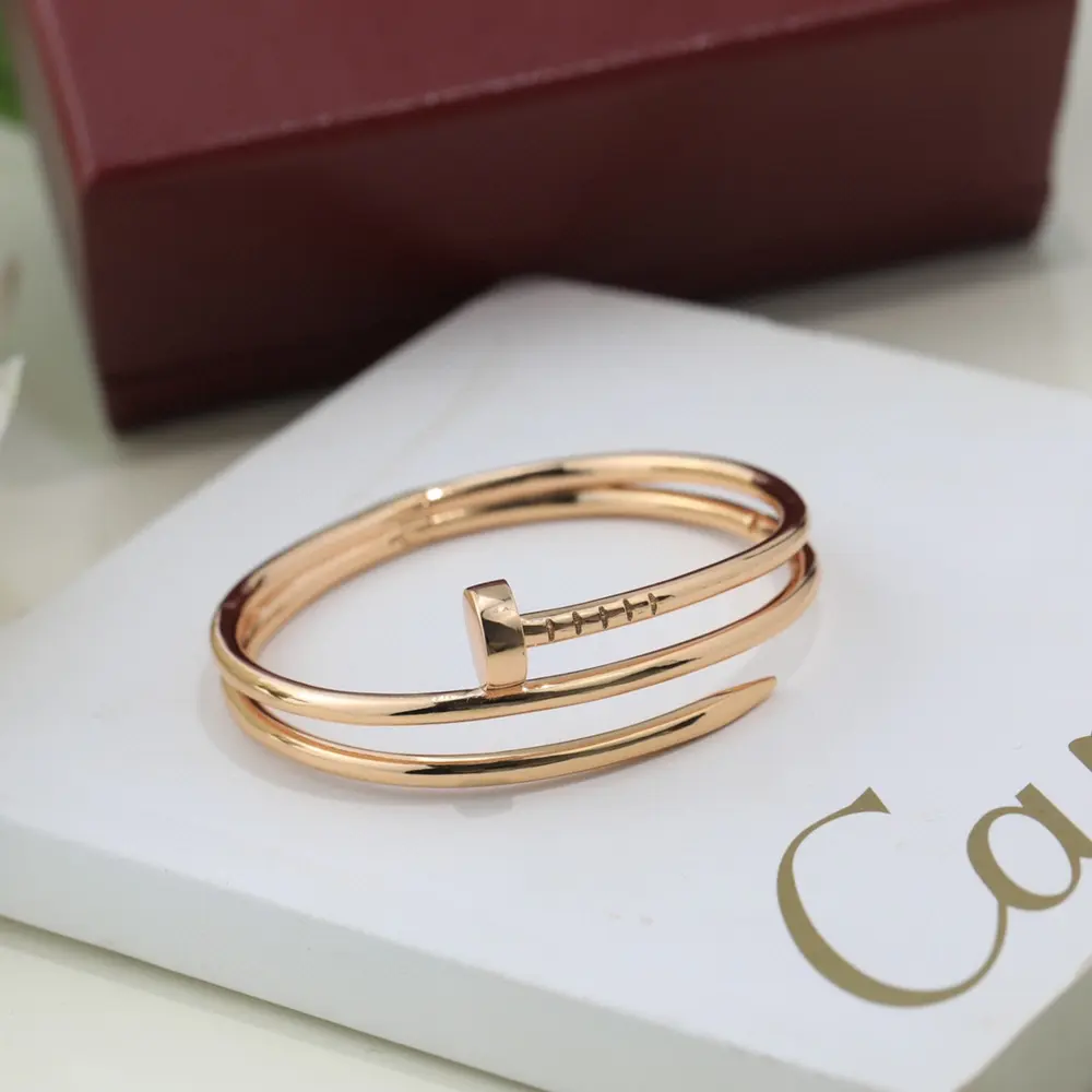 Cartier nails new double-layer diamond-free bracelet Cartier classic masterpiece