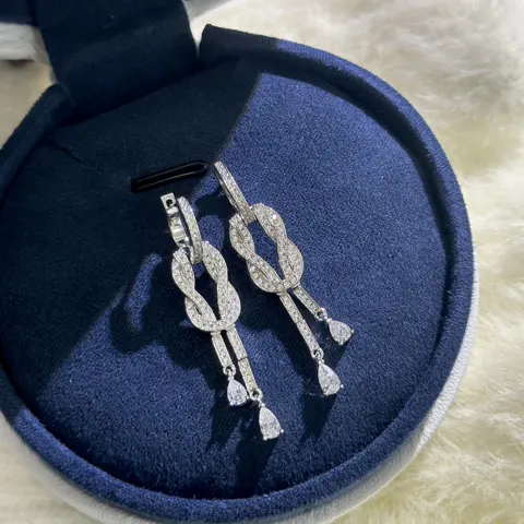FRED diamond tassel earrings