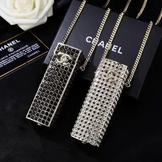Chanel lipstick necklace