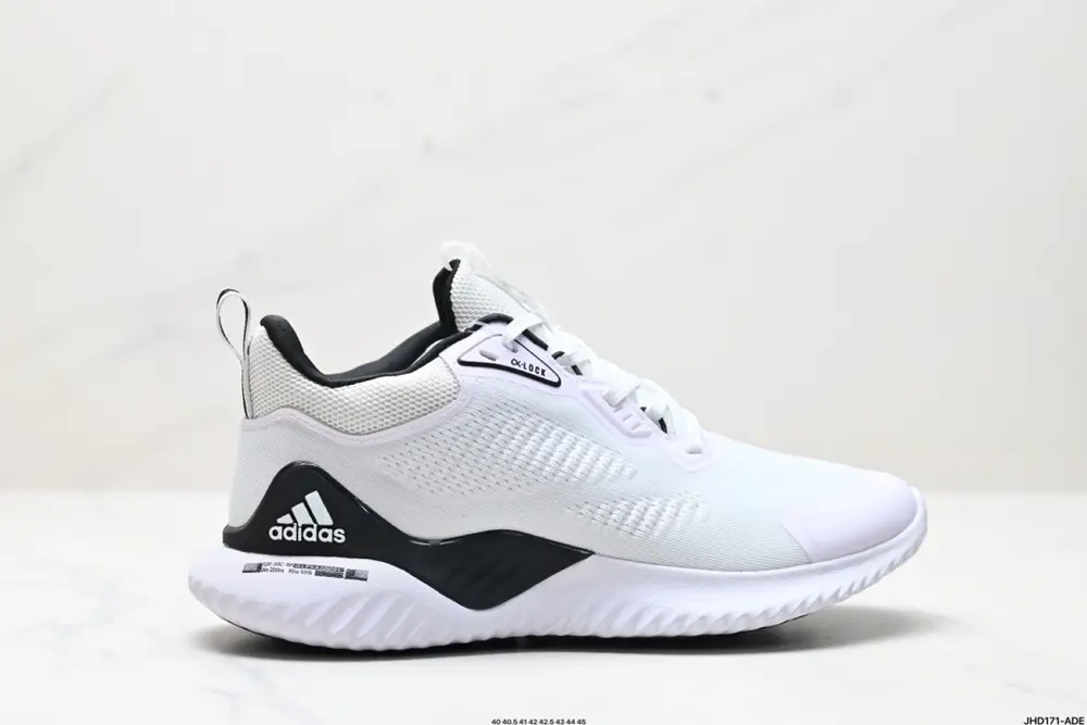 Adidas Alphabounce Alpha High Elastic Horse Brand Shark Gill Pattern Outsole Casual Sports HQ3647