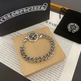 Chrome Hearts Classic Vintage Round Cross Bracelet