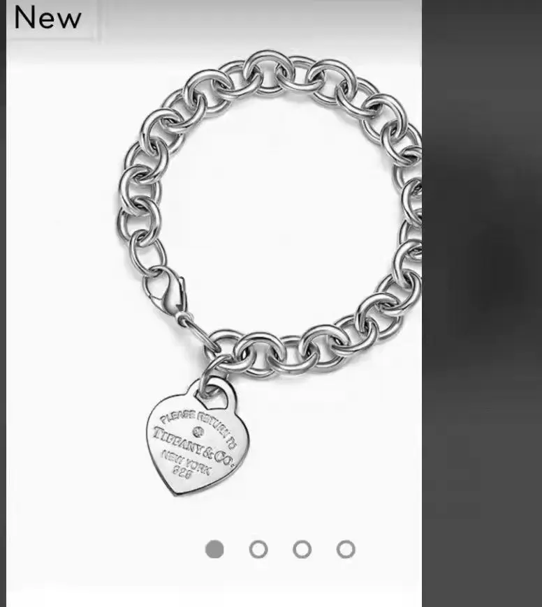 Tiffany’s big heart with diamond bracelet