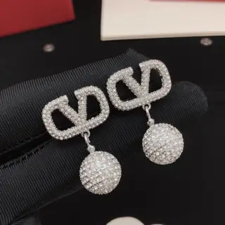 Valentino earrings with diamonds