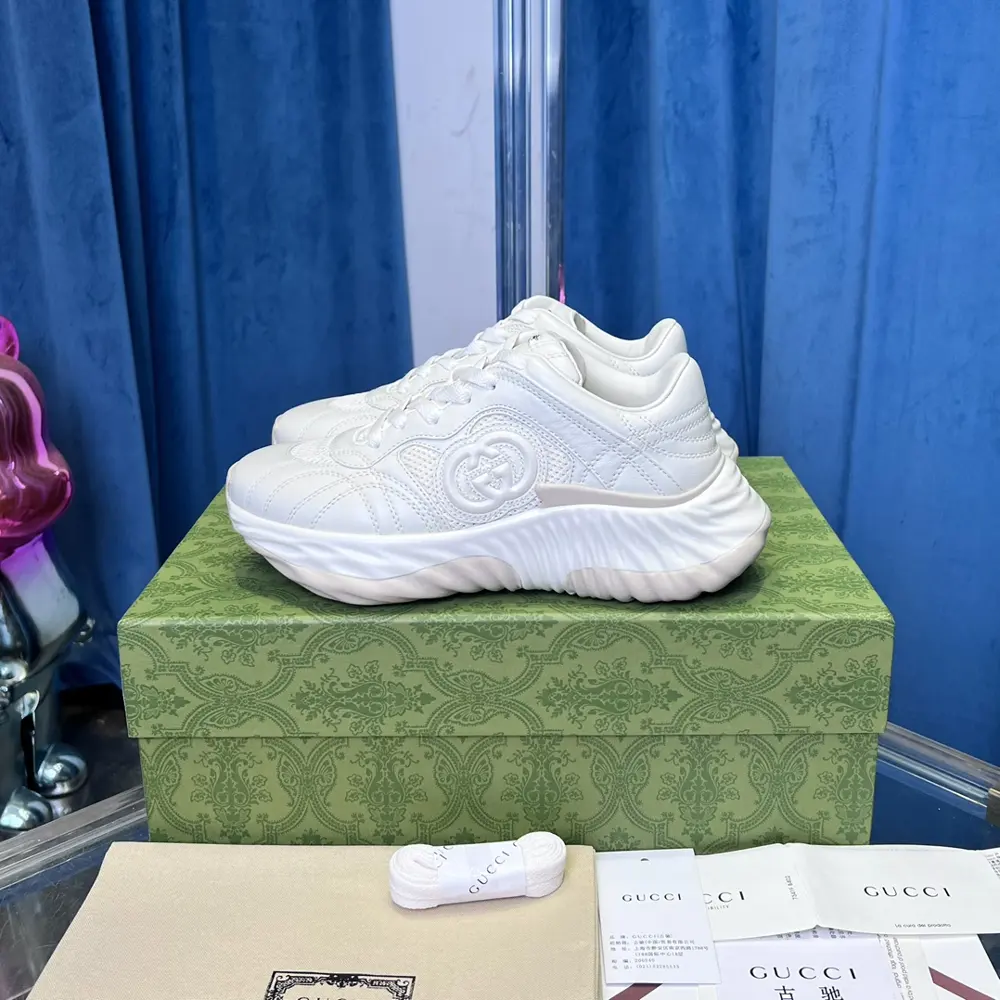 GUCCI Ripple series wave shoes couple style casual sports shoes dad shoes