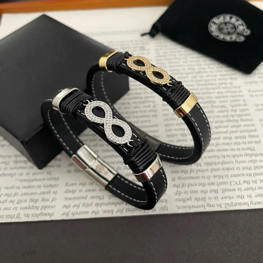 Chrome Hearts classic 8-shaped diamond bracelet