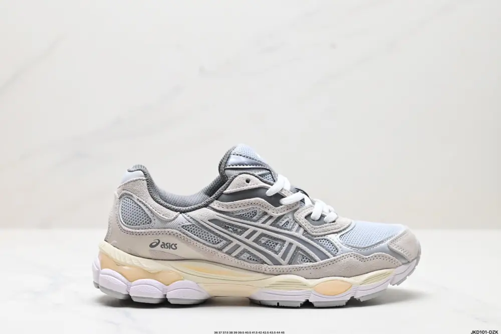 ASICS/Asics GEL-NYC 2055 breathable mesh upper with some synthetic leather material. Adopts 1203A383-020