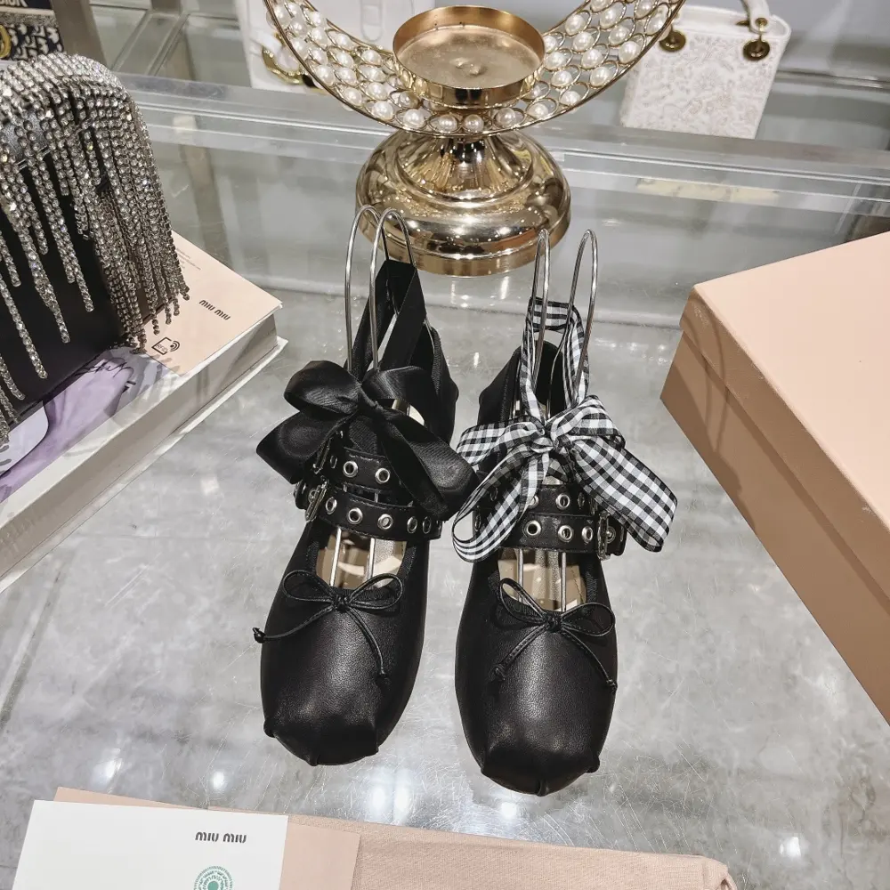 Miu new style new color miumiu French fairy ballet shoes
