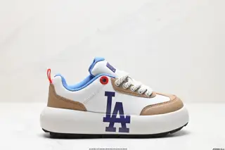 MLB retro thick-soled contrasting color large logo loafers warm height-enhancing 3ASXCBC4N