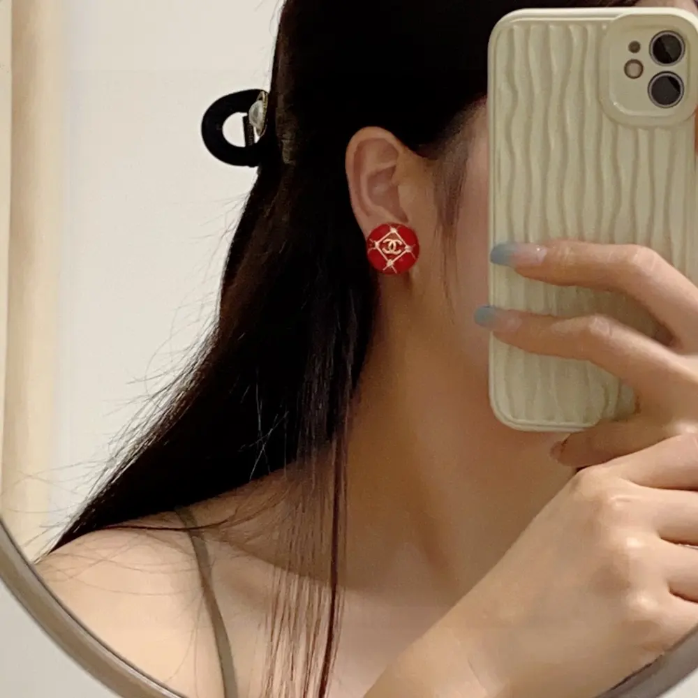 CHANEL style ear clips Earrings
