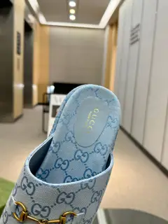 Gucci’s latest limited edition thick-soled slippers