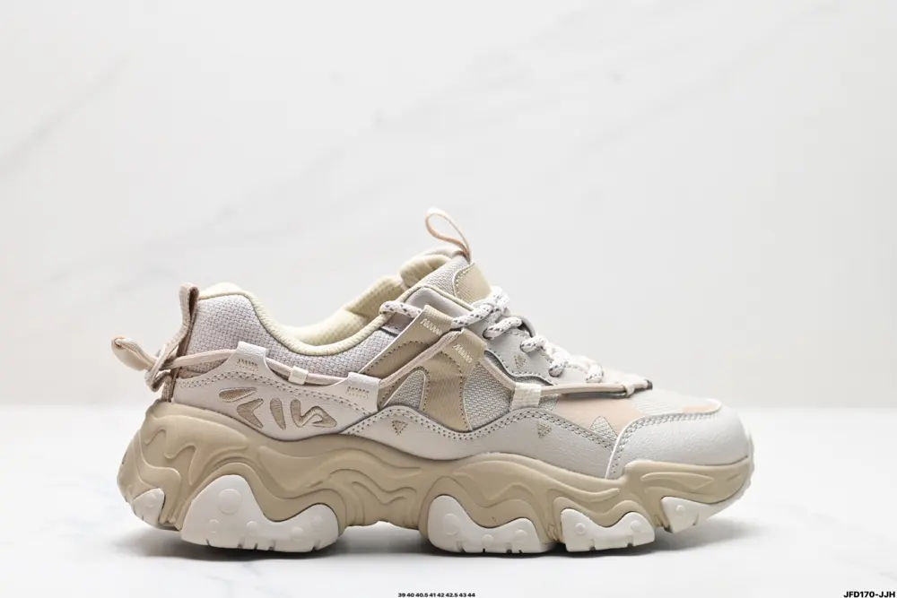 Fila FLUID 5 Cat’s Paw 5.0 Simple and comfortable Non-slip wear-resistant low-top dad shoes F12M412105FOS