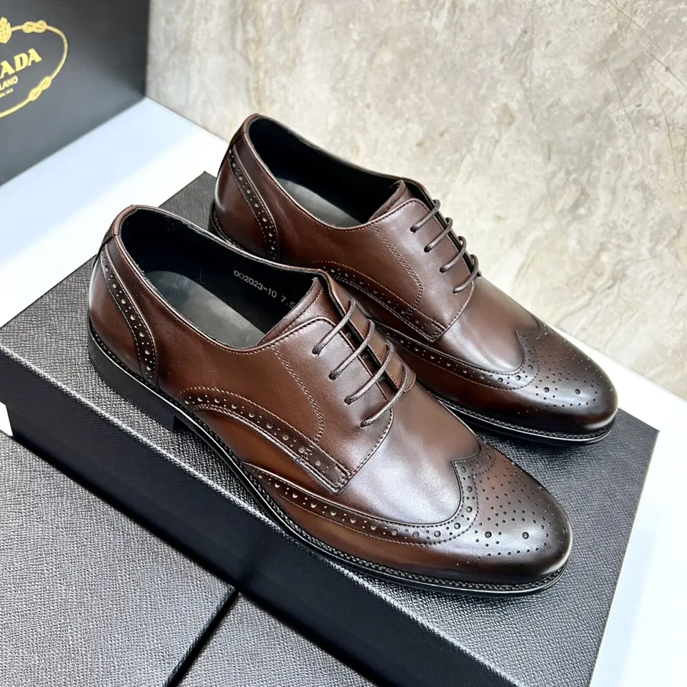 Prada Men’s Fashion Casual Leather Shoes