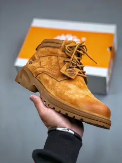 Timberland outdoor mid-cut casual yellow boots series