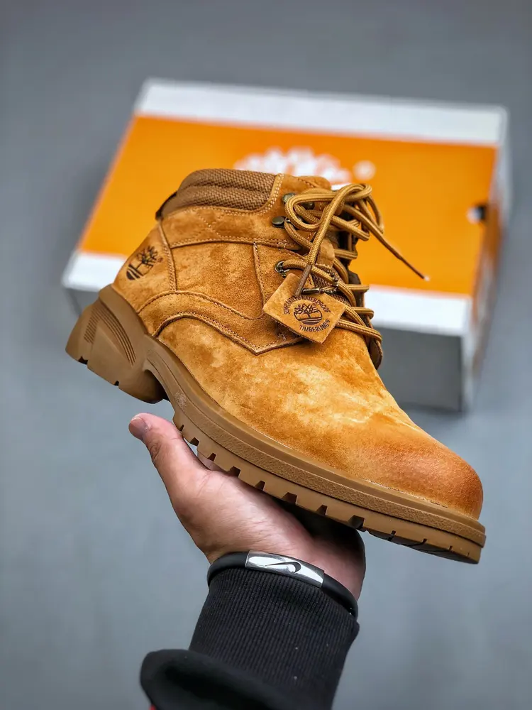Timberland outdoor mid-cut casual yellow boots series