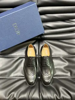 Dior men’s formal leather shoes with large soles
