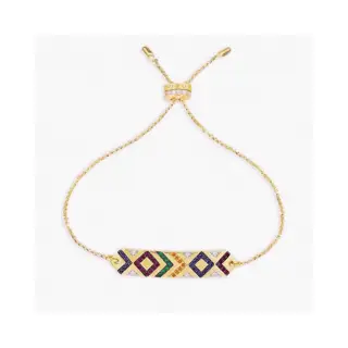 Apm monaco colorful striped bracelet