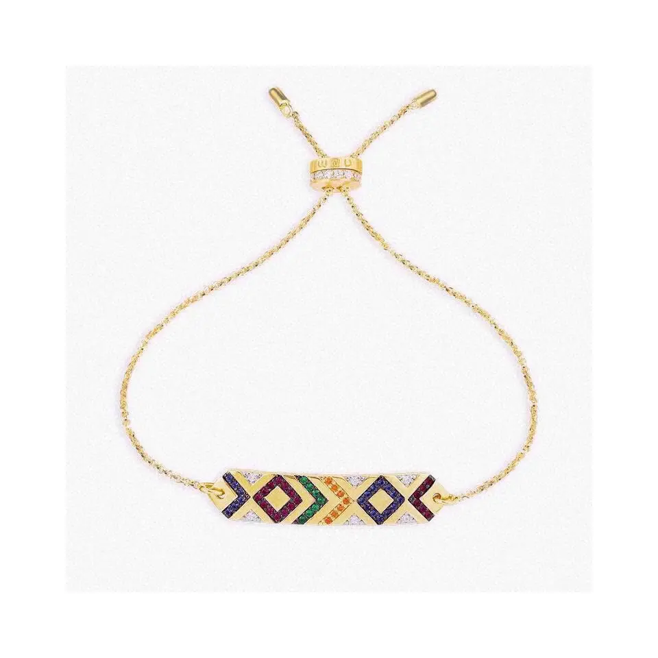 Apm monaco colorful striped bracelet