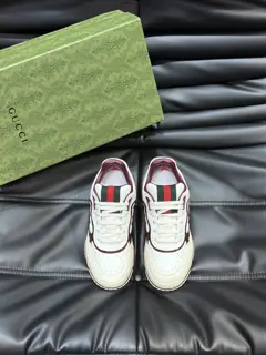 Gucci Re-Web series Men’s webbing leather sneakers