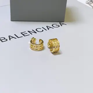 Balenciaga gold earrings