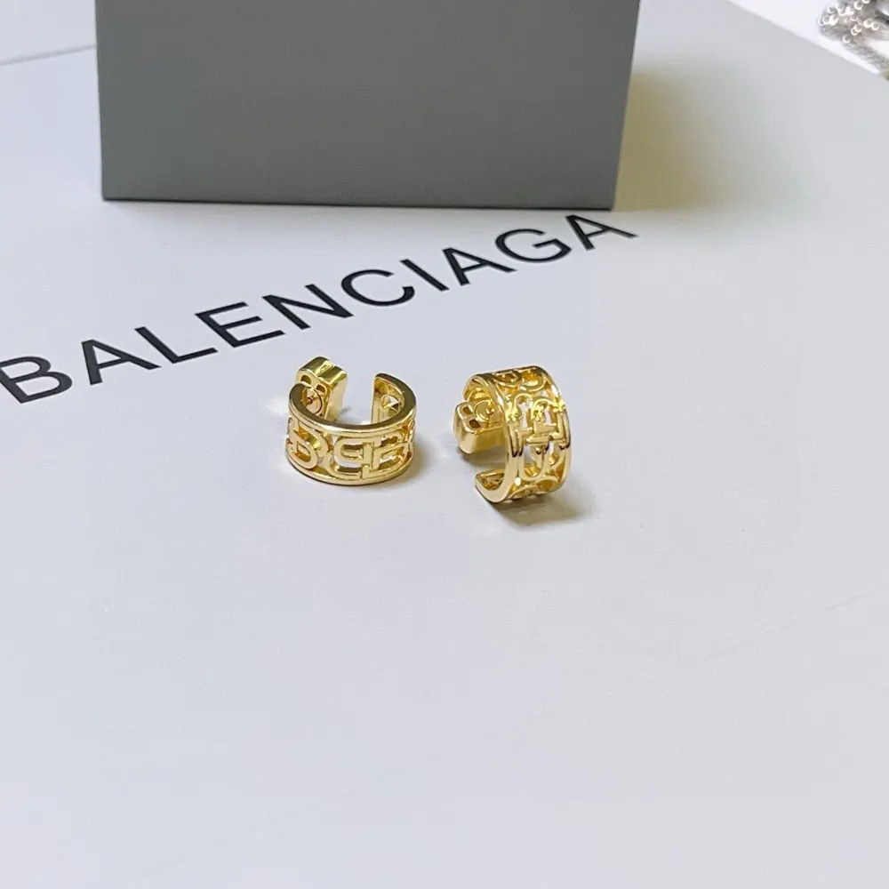 Balenciaga gold earrings