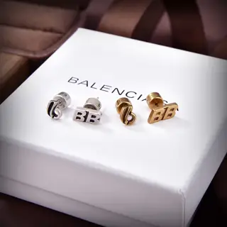 Balenciaga letter earrings