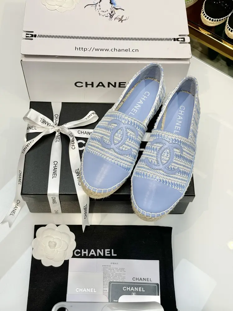 Chanel fisherman shoes new color woven