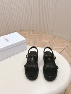 Dior classic Velcro high-heeled sandals and slippers series original replica high version